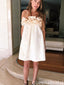 Casual Strapless A-line Short Mini Homecoming Dress,QB1114
