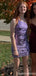 Elegant One-shoulder Unique Sheath Short Mini Homecoming Dress,QB0999