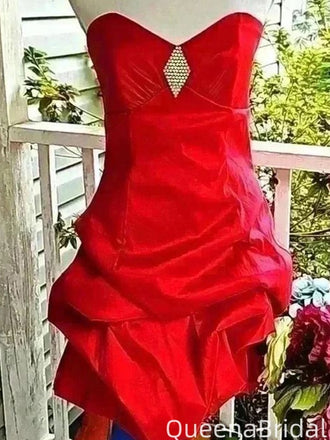 Elegant Strapless Sheath Short Mini Homecoming Dress,QB1115