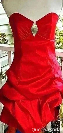 Elegant Strapless Sheath Short Mini Homecoming Dress,QB1115