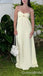 Elegant Light Yellow Strapless Sweetheart A-line Long Prom Dresses ,WGP1614