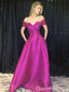 Elegant Off Shoulder A-line Evening Gown Maxi Long Evening Party Prom Dresses ,WGP1167