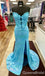 Shiny Strapless Mermaid Sweetheart Bow Side Slit Long Prom Dresses ,WGP1623