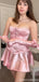Elegant Strapless A-line Short Mini Homecoming Dress,QB1119