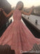 Elegant Lace Appliques A-line Evening Gown Maxi Long Formal Dresses Prom Dresses ,WGP834