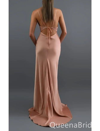 Sexy Mermaid Spaghetti Straps Party Dress Long Prom Dresses to Impress ,WGP1528