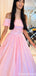 Elegant Off-shoulder A-line Long Prom Dress Ideas, Evening Party Dresses,WGP2038