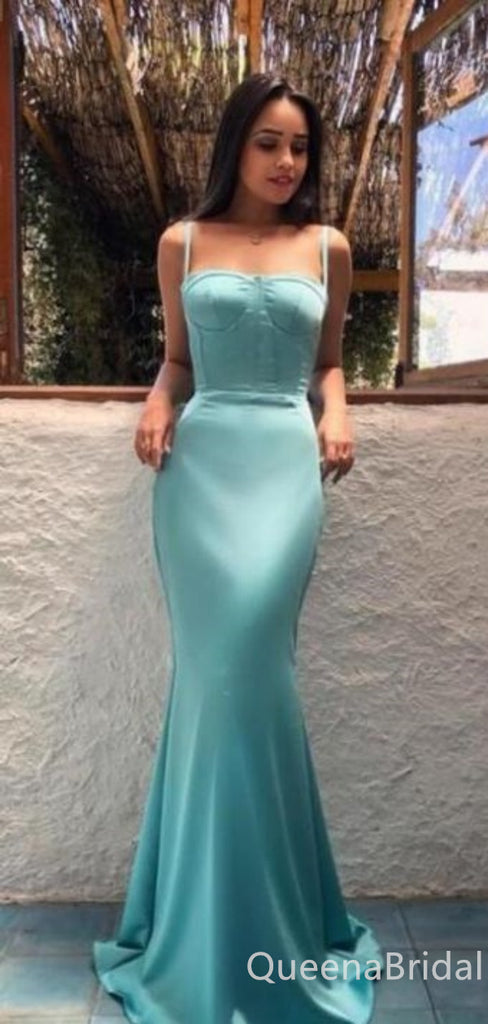 Sexy Spaghetti Straps Mermaid Evening Gown Maxi Long Formal Dresses Prom Dresses,WGP944