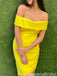 Sexy Off-shoulder Sheath Short Mini Homecoming Dress,QB1124