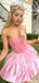 Elegant Strapless A-line Short Mini Homecoming Dress,QB1125