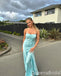 Blue Spaghetti Straps A-line Evening Gown Maxi Long Evening Party Prom Dresses ,WGP1220