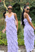 Elegant Lilac Spaghetti Straps Sheath Long Party Dress Prom Dresses,WGP1727