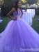 Elegant Sparkle Strapless Purple A-line Ball Gown Sweetheart Evening Gown Maxi Long Formal Dresses Prom Dresses with Tulle,WGP942