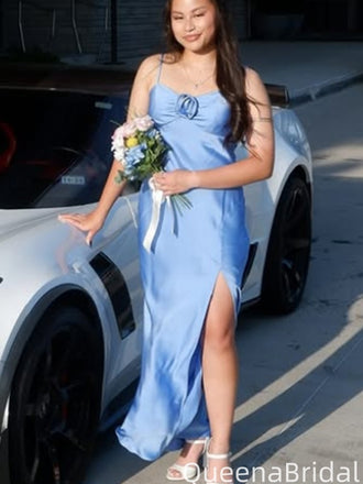 Elegant Spaghetti Strap Mermaid Long Prom Dress Ideas, Evening Party Dresses,WGP2060