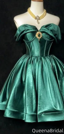 Vintage Strapless A-line Short Mini Homecoming Dress,QB1129