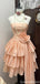 Vintage Strapless A-line Short Mini Homecoming Dress,QB1130