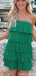 Casual Spaghetti A-line Short Mini Homecoming Dress,QB1131