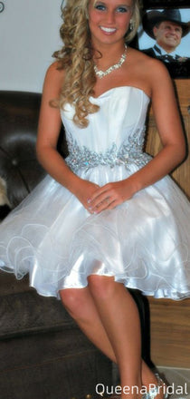 Gorgeous Strapless A-line Short Mini Homecoming Dress,QB1132