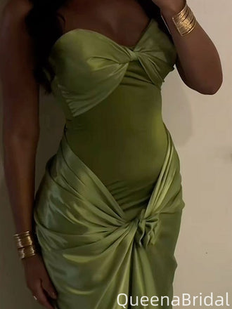 Elegant Green Strapless Mermaid Long Formal Gown to Impress,WGP2229