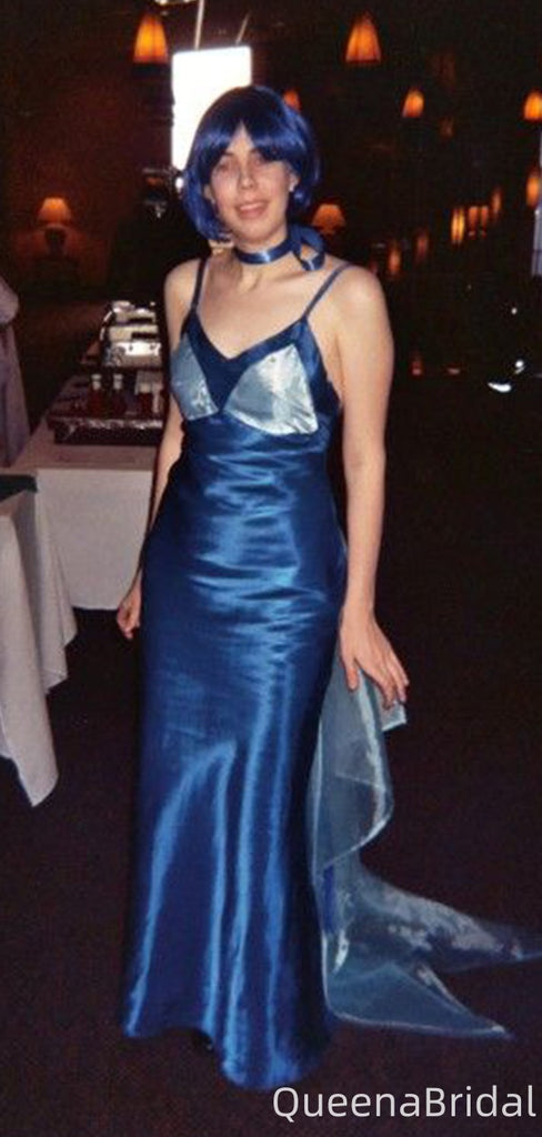 Unique Spaghetii Strap Mermaid Long Formal Gown to Impress,WGP2231