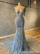 Gorgeous Mermaid Sparkle Evening Gown Maxi Long Formal Dresses Prom Dresses with Trailing ,WGP982