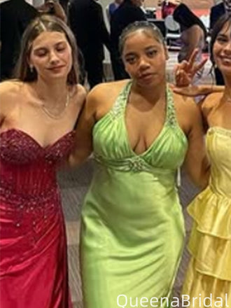 Elegant Strapless Halter Mermaid Long Formal Gown to Impress,WGP2064