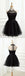 Gorgeous Halter Illusion Black A-line Graduation Party Short Homecoming Dress Formal Evening Party Dress, QB0837