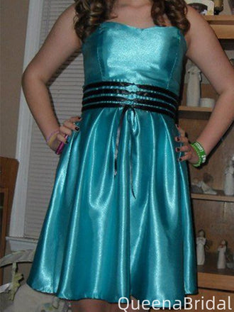 Elegant Strapless A-line Short Mini Homecoming Dress,QB1143