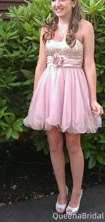 Gorgeous Strapless A-line Short Mini Homecoming Dress,QB1147