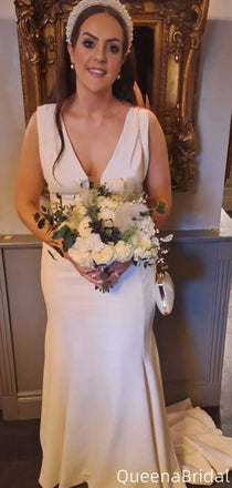 Casual Deep V-neck Mermaid Long Formal Gown to Impress,WGP2066