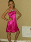 Casual Halter A-line Short Mini Homecoming Dress,QB1148