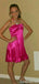 Casual Halter A-line Short Mini Homecoming Dress,QB1148