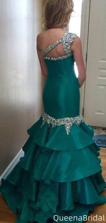 Gorgeous Emerald One-shoulder Sheath Long Formal Gown to Impress, WGP2271