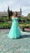 Mint Green Off Shoulder Sweetheart A-line Evening Gown Maxi Long Evening Party Prom Dresses ,WGP1118