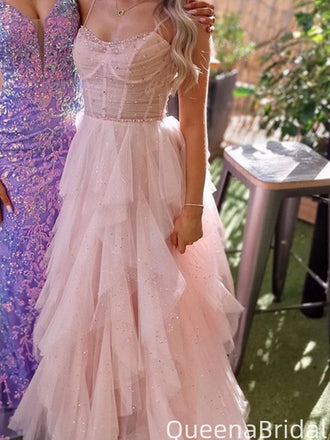 Elegant Spaghetti Strap A-line Mermaid Long Formal Gown to Impress,WGP2067