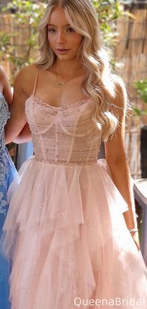 Elegant Spaghetti Strap A-line Mermaid Long Formal Gown to Impress,WGP2067