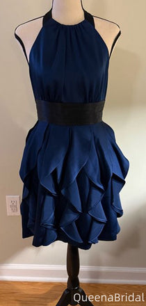 Elegant Halter A-line Short Mini Homecoming Dress,QB1149