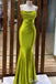 Sexy Green Beaded Straps Straight Neck Mermaid Long Party Dress Long Prom Dresses to Impress ,WGP1444