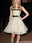 Elegant Strapless A-line Short Mini Homecoming Dress,QB1153