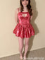 Sexy Spaghetii Strap A-line Short Mini Homecoming Dress,QB1154