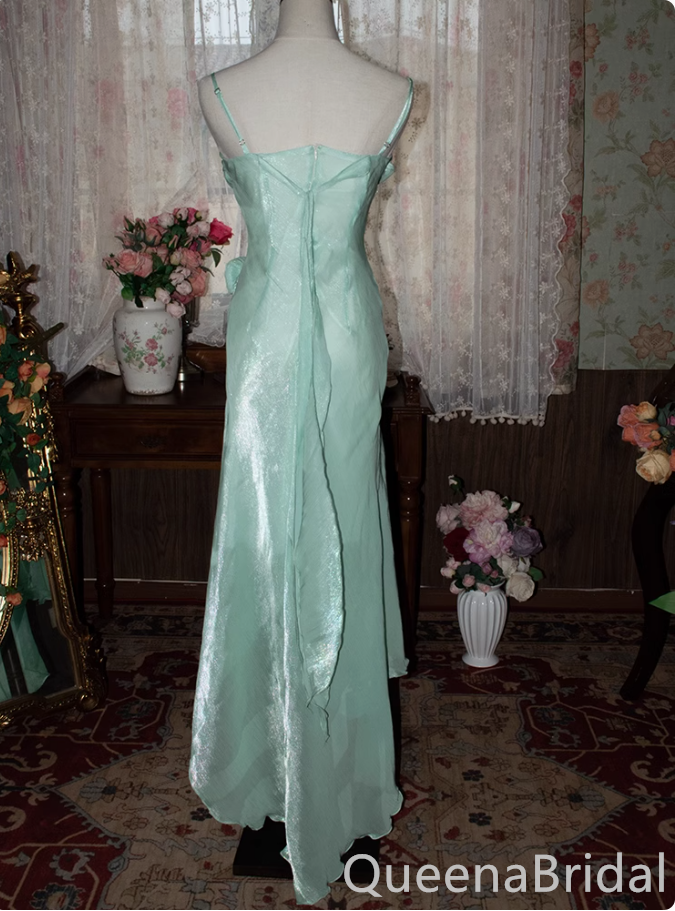 Elegant Mint Green Sweetheart Sheath Long Prom Dress to Impress ,WGP1700