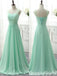 Elegant Mint Green Sweetheart Lace up Back A-line Long Party Dress Prom Dresses,WGP1734