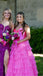 Hot Pink Strapless Tiered Sweetheart Long Prom Dresses to Impress Plus Size with Slit,WGP1357