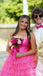 Hot Pink Strapless Tiered Sweetheart Long Prom Dresses to Impress Plus Size with Slit,WGP1357