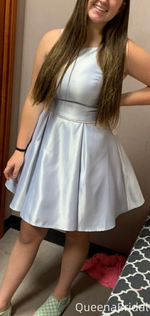 Casual Halter A-line Short Mini Homecoming Dress,QB1157