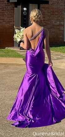 Gorgeous One-shoulder Mermaid Long Formal Gown to Impress,WGP2070