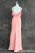 Elegant Blush Pink Sheath Chiffon Long Prom Dress to Impress ,WGP1710