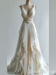 Ivory Beaded A-line Evening Gown Maxi Long Evening Party Prom Dresses ,WGP1148