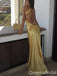 Yellow Sheath One Shoulder Evening Gown Maxi Long Evening Party Prom Dresses ,WGP1149