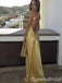 Yellow Sheath One Shoulder Evening Gown Maxi Long Evening Party Prom Dresses ,WGP1149